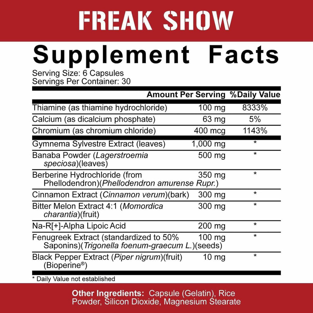 5% Nutrition Freak Show - 180 Capsules