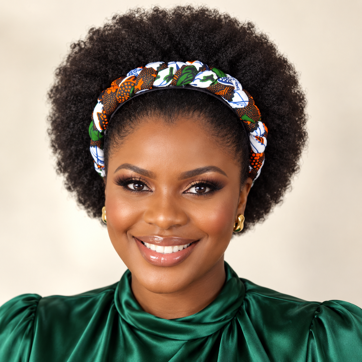 Duma MbilIi African Print Padded  Headband