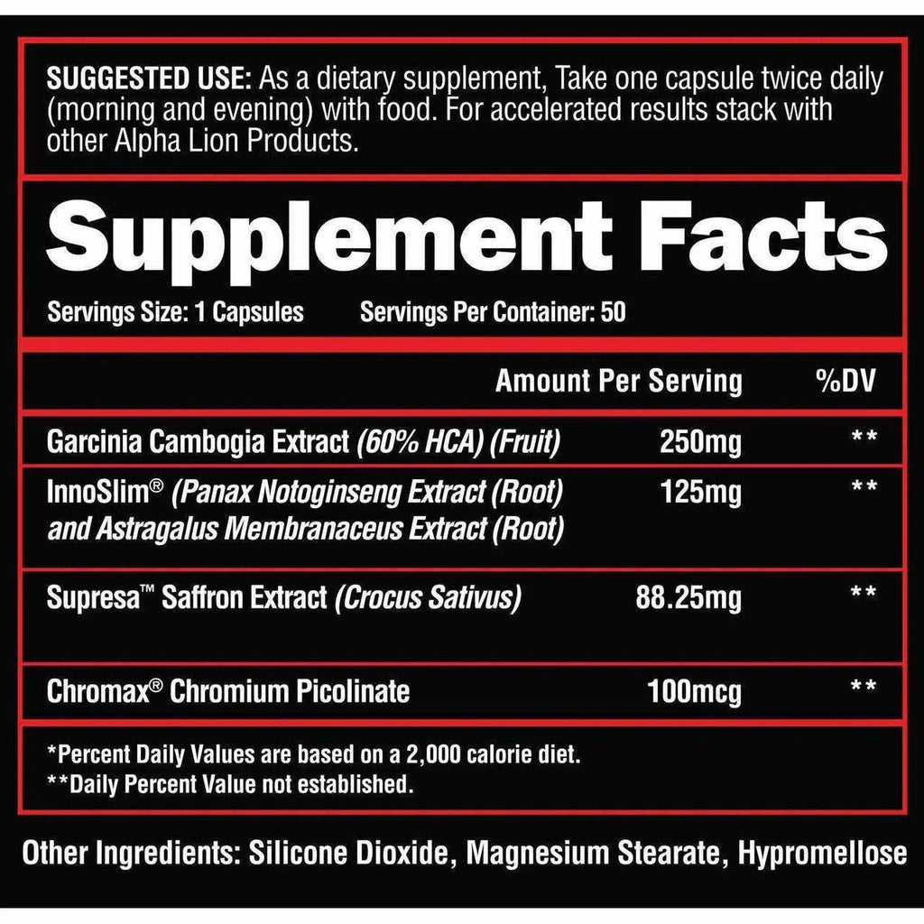 Alpha Lion Cravings Killer - 50 Capsules