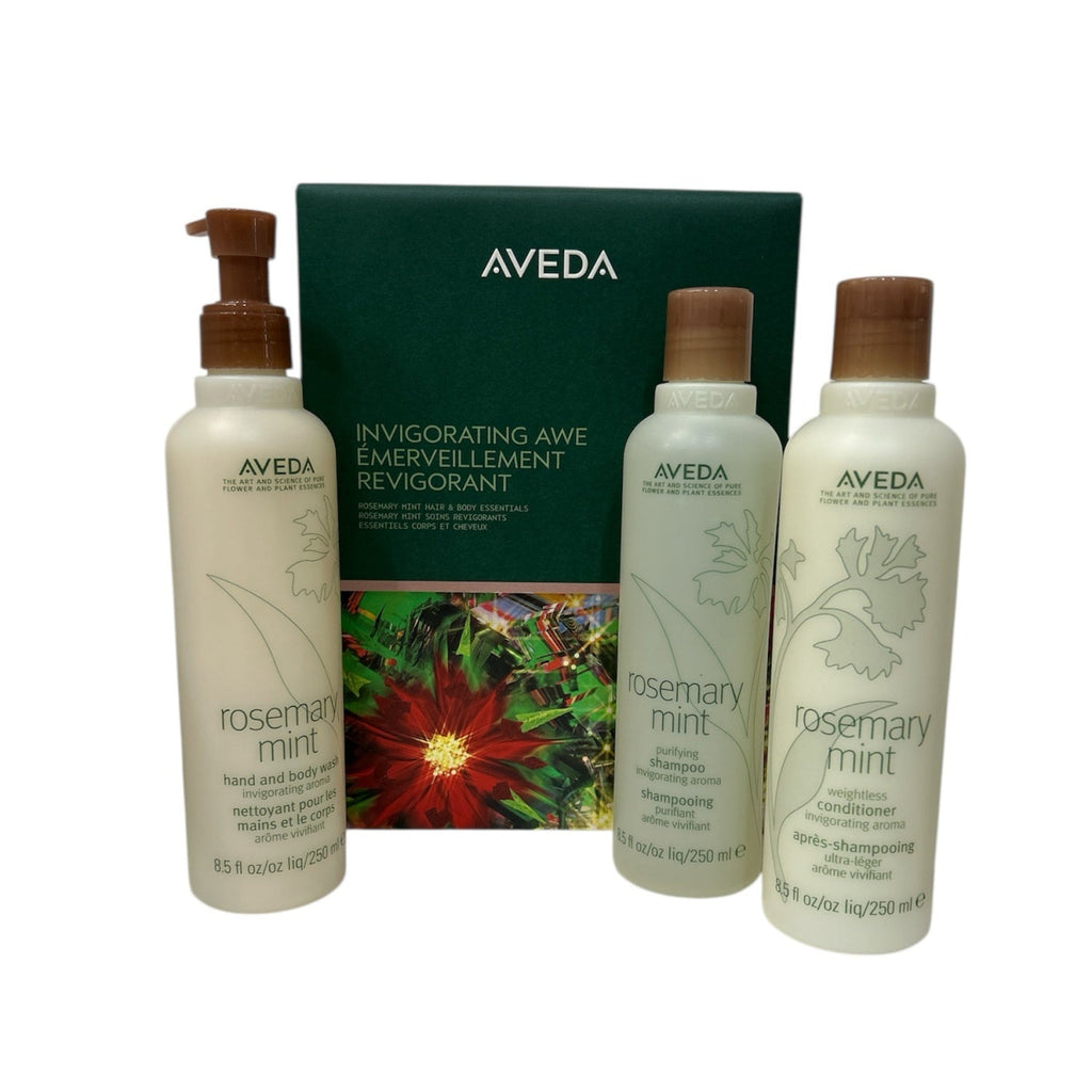 Aveda Invigorating AWE Rosemary Mint Hair & Body Essentials Gift Set