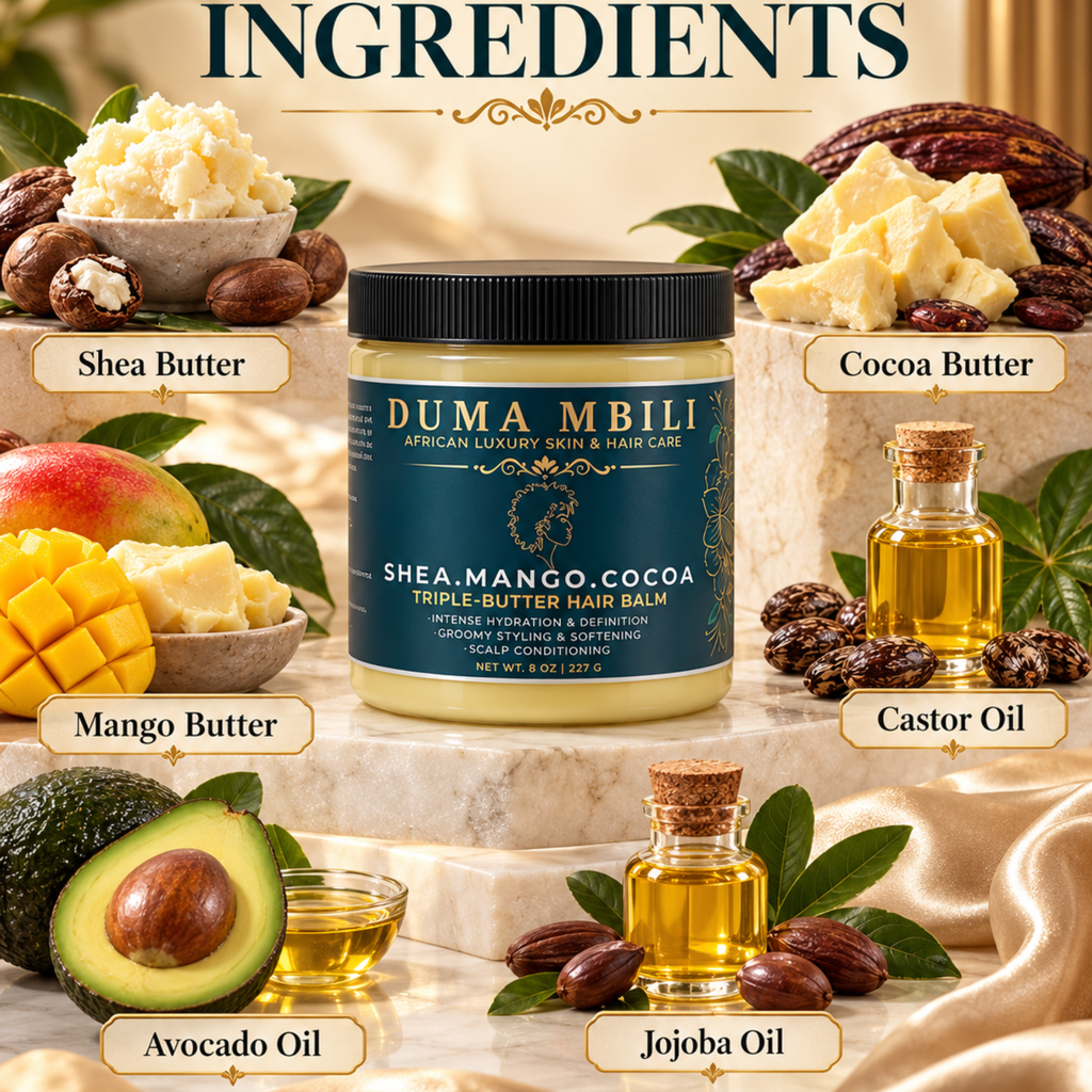 Duma Mbili Shea • Mango • Cocoa Triple-Butter Hair Balm
