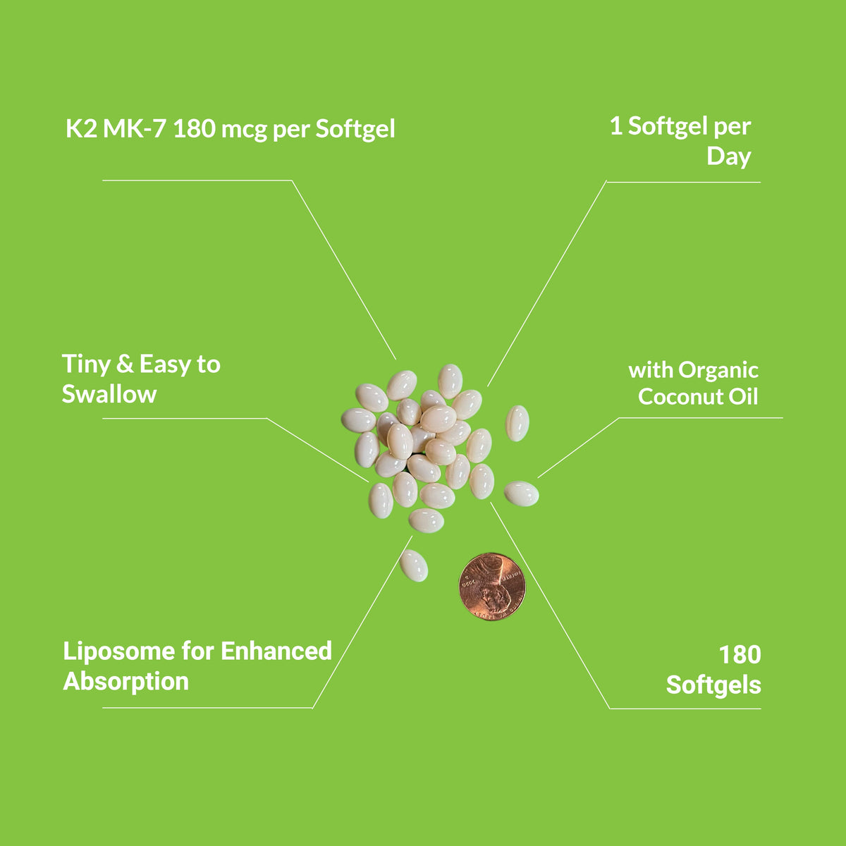 Liposomal Vitamin K2 MK-7 180mcg