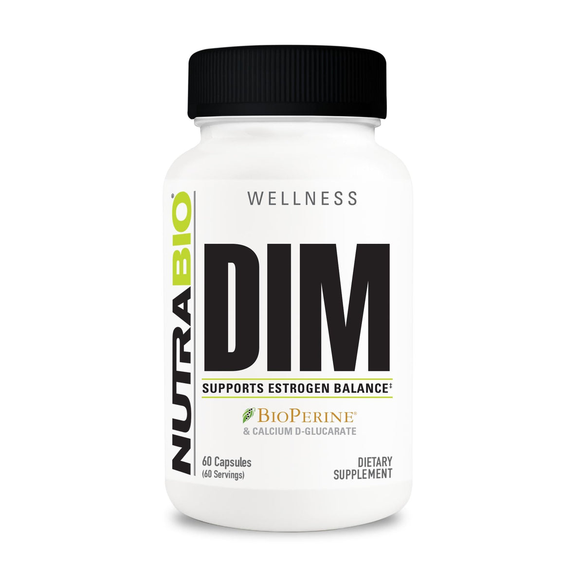 NutraBio DIM - 60 Capsules