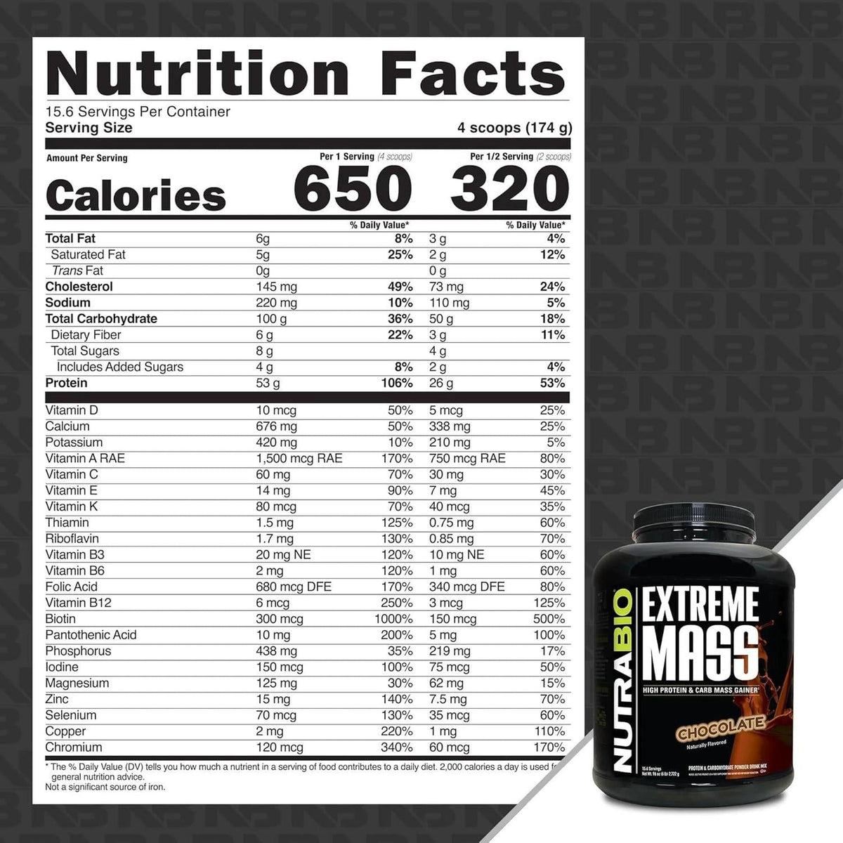 NutraBio Extreme Mass