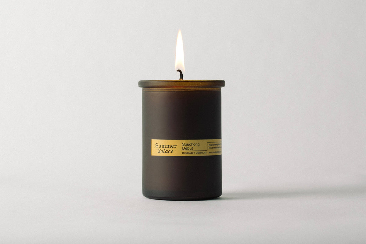 Souchong Debut – Tallow Candle with Black Tea Absolute & Vetiver | 6 oz