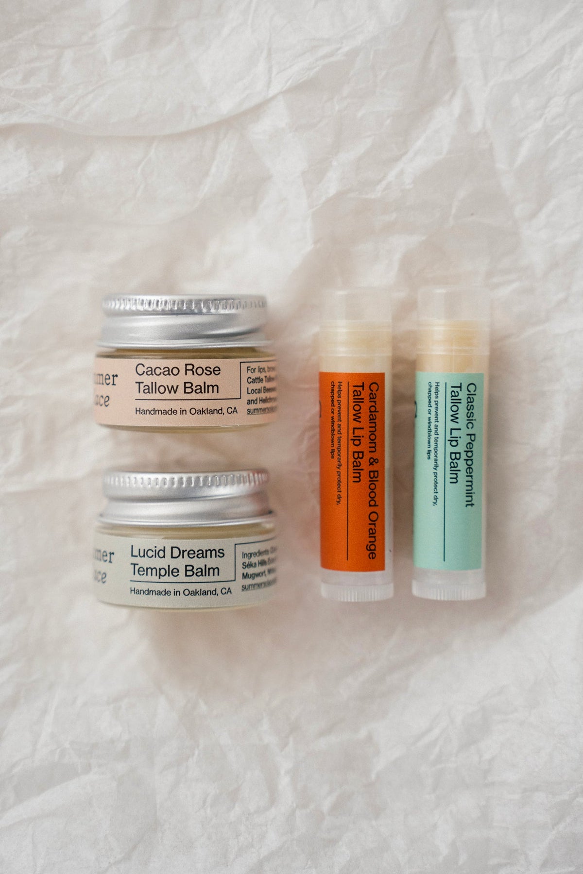 Lip & Temple Balm Set – Compact, Nourishing, Travel-Ready