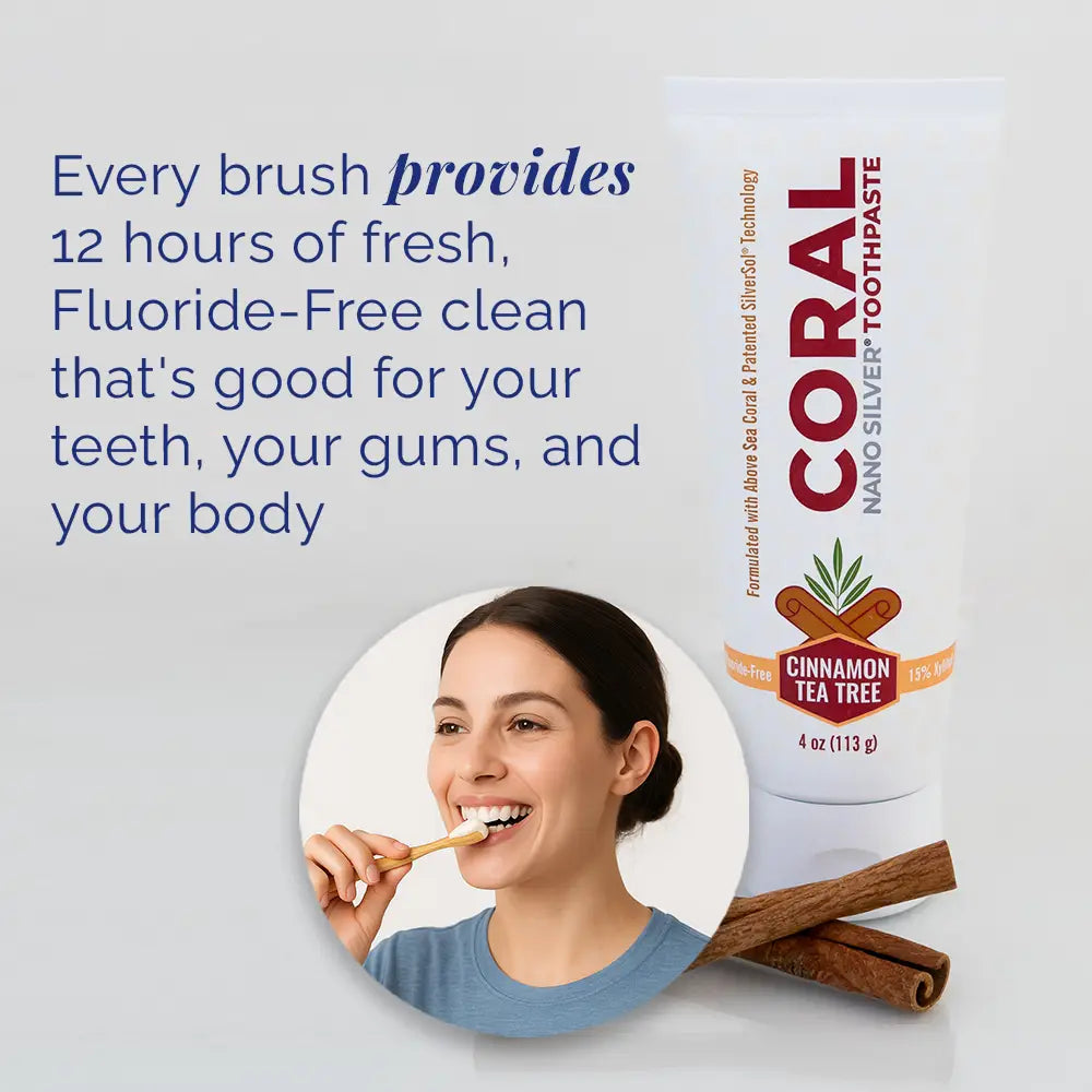 Fluoride Free Cinnamon Toothpaste with Nano Silver & Xylitol