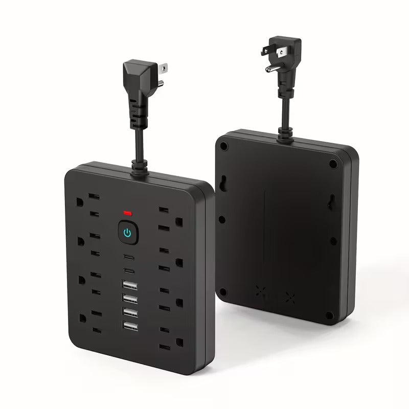 14 in 1 power strip protector 8ac outlets 4usb 2type c