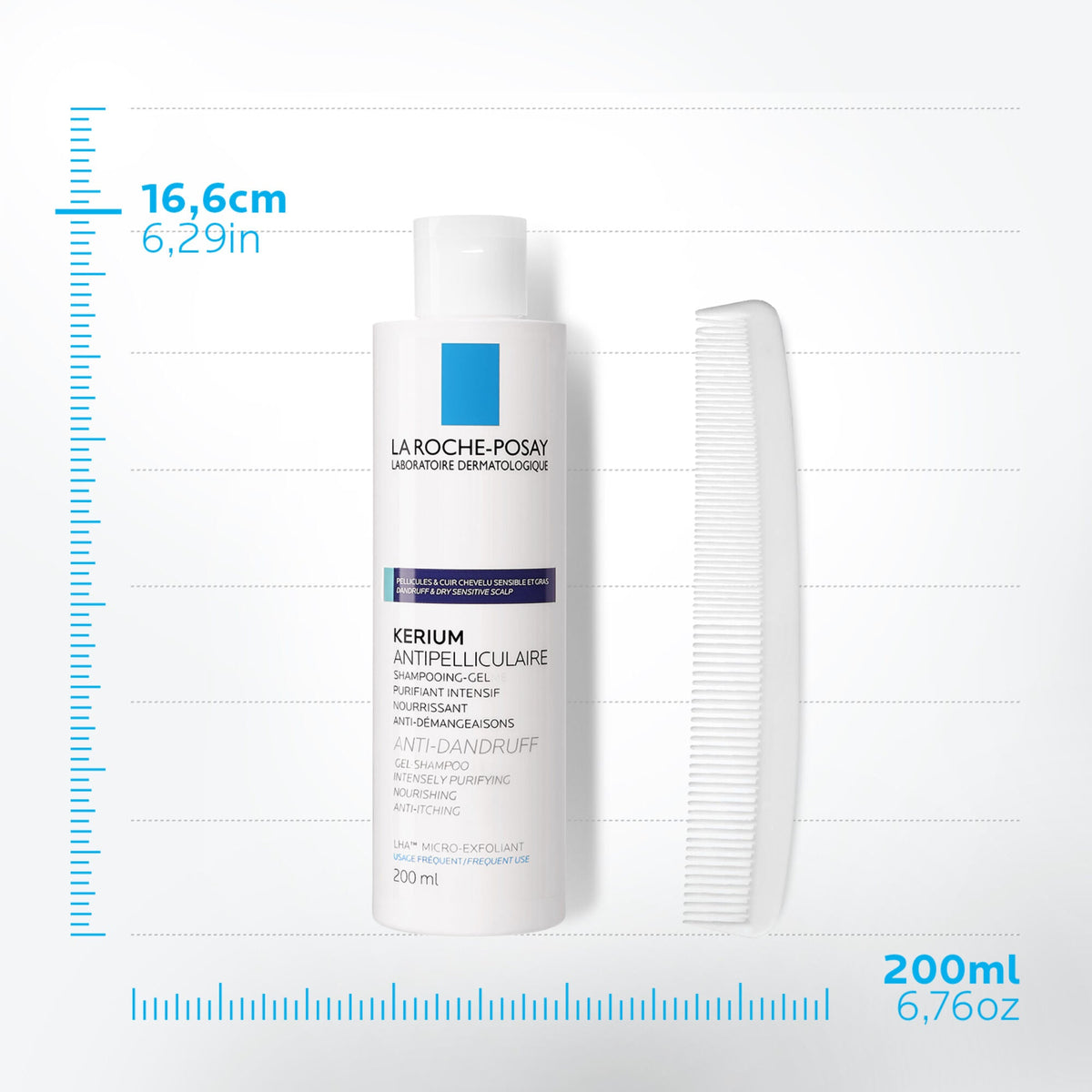 La Roche-Posay KÉRIUM Anti-Dandruff Gel Shampoo for Oily Scalp
