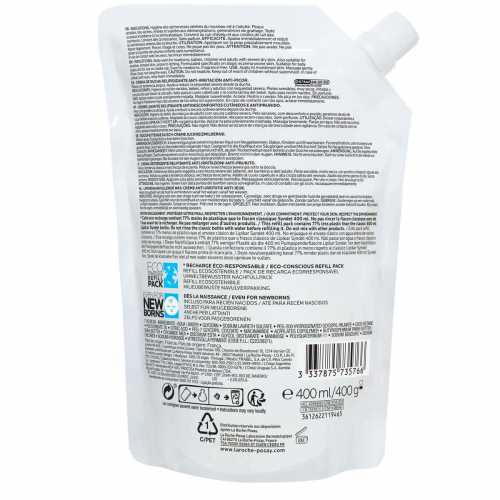 La Roche-Posay LIPIKAR Crème Lavante Relipidante Duo Set