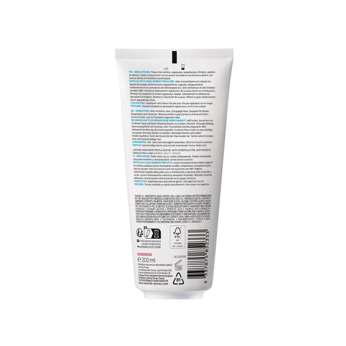 La Roche-Posay Lipikar Urea 10% Body Milk