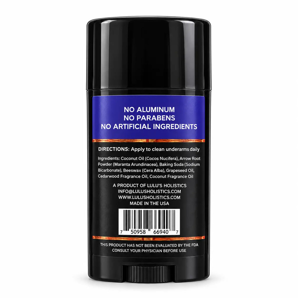 Lulu's Holistics Cedarwood & Coconut Aluminum-Free Deodorant (2.25oz)