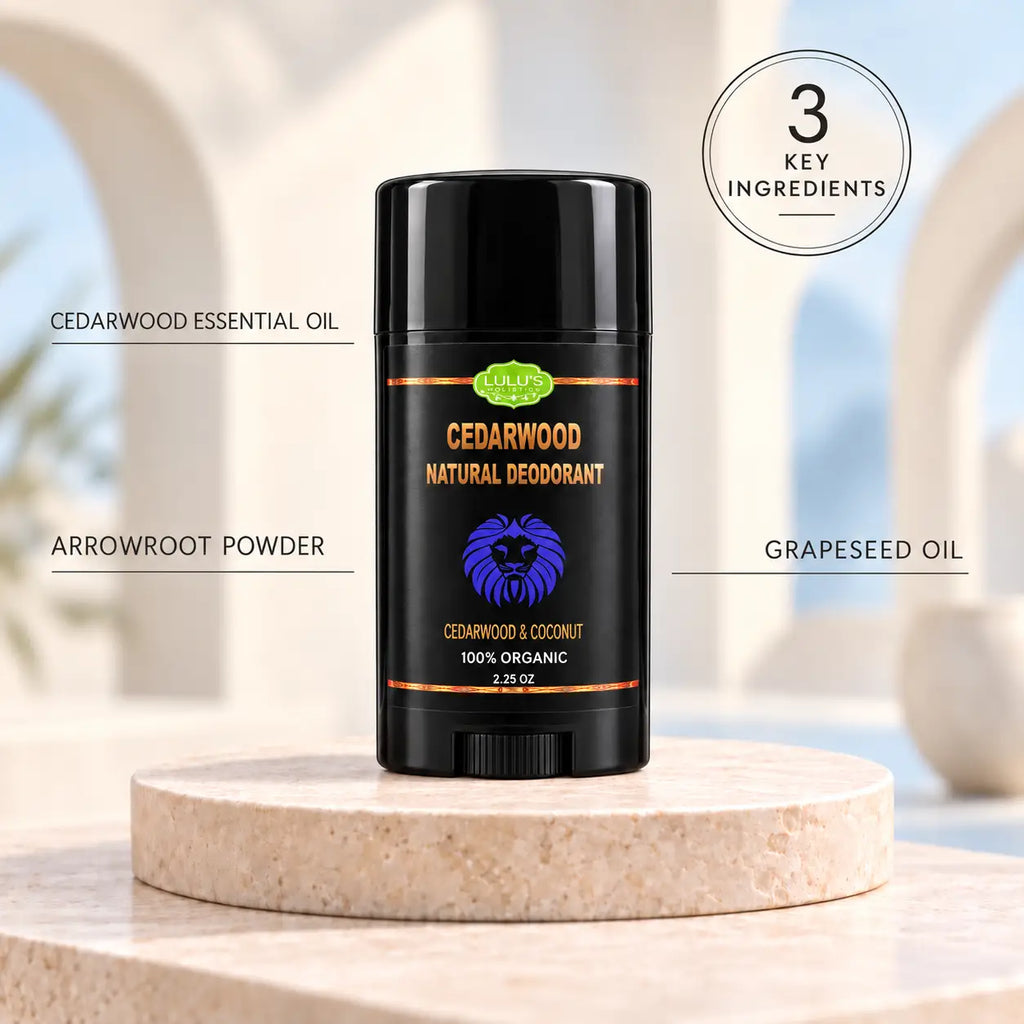 Lulu's Holistics Cedarwood & Coconut Aluminum-Free Deodorant (2.25oz)
