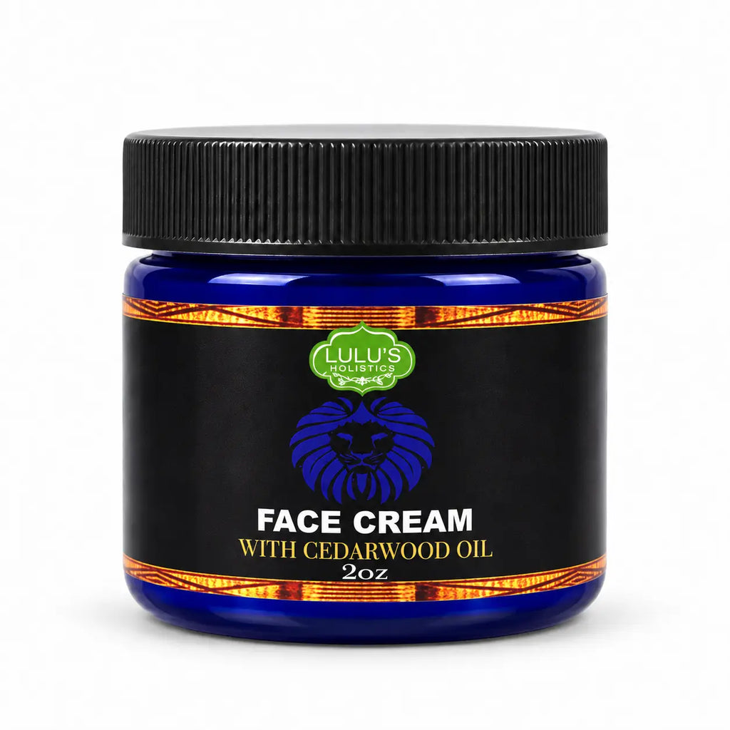 Lulu's Holistics Cedarwood Face & Beard Hydrating Men's Moisturizer Cream (2oz)