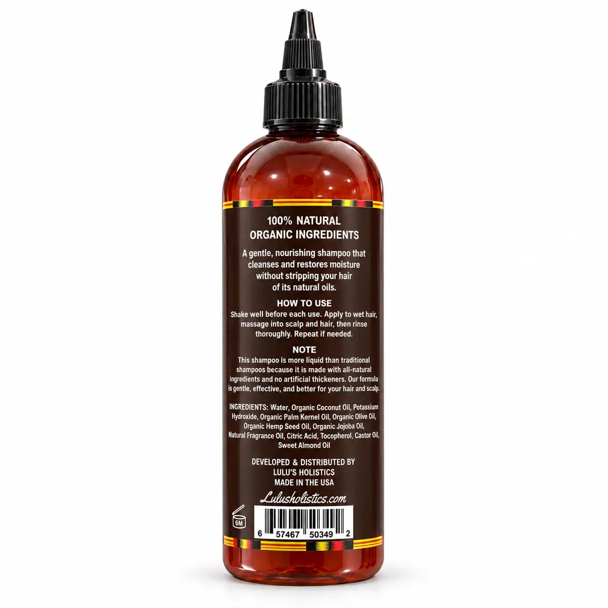 Lulu's Holistics Vital Castor & Hemp Strengthening Shampoo (16oz)