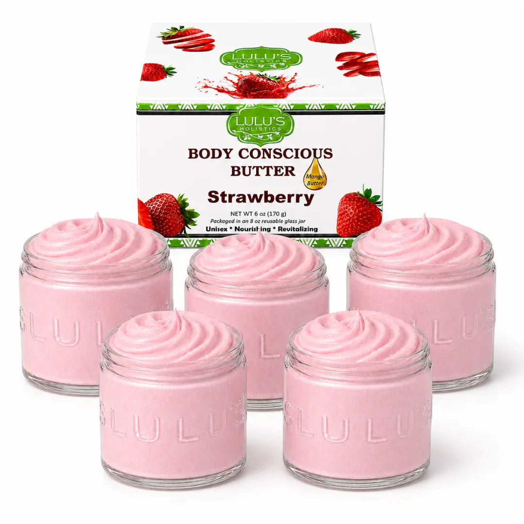 Lulu's Holistics Oatmeal & Honey Whipped Mango Body Butter – Non-Greasy, Gentle Hydration