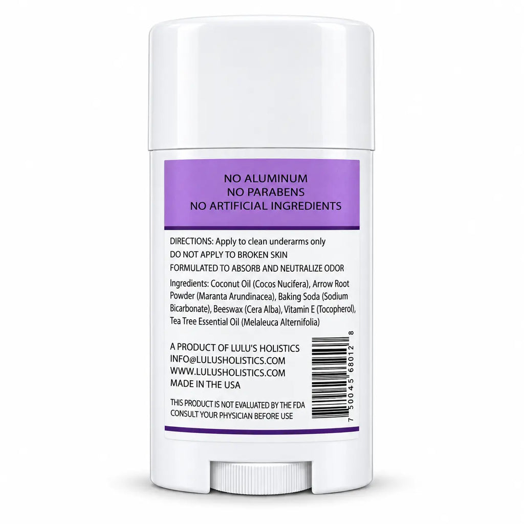 Lulu's Holistics Tea Tree & Lavender Aluminum-Free Deodorant (2.65oz)