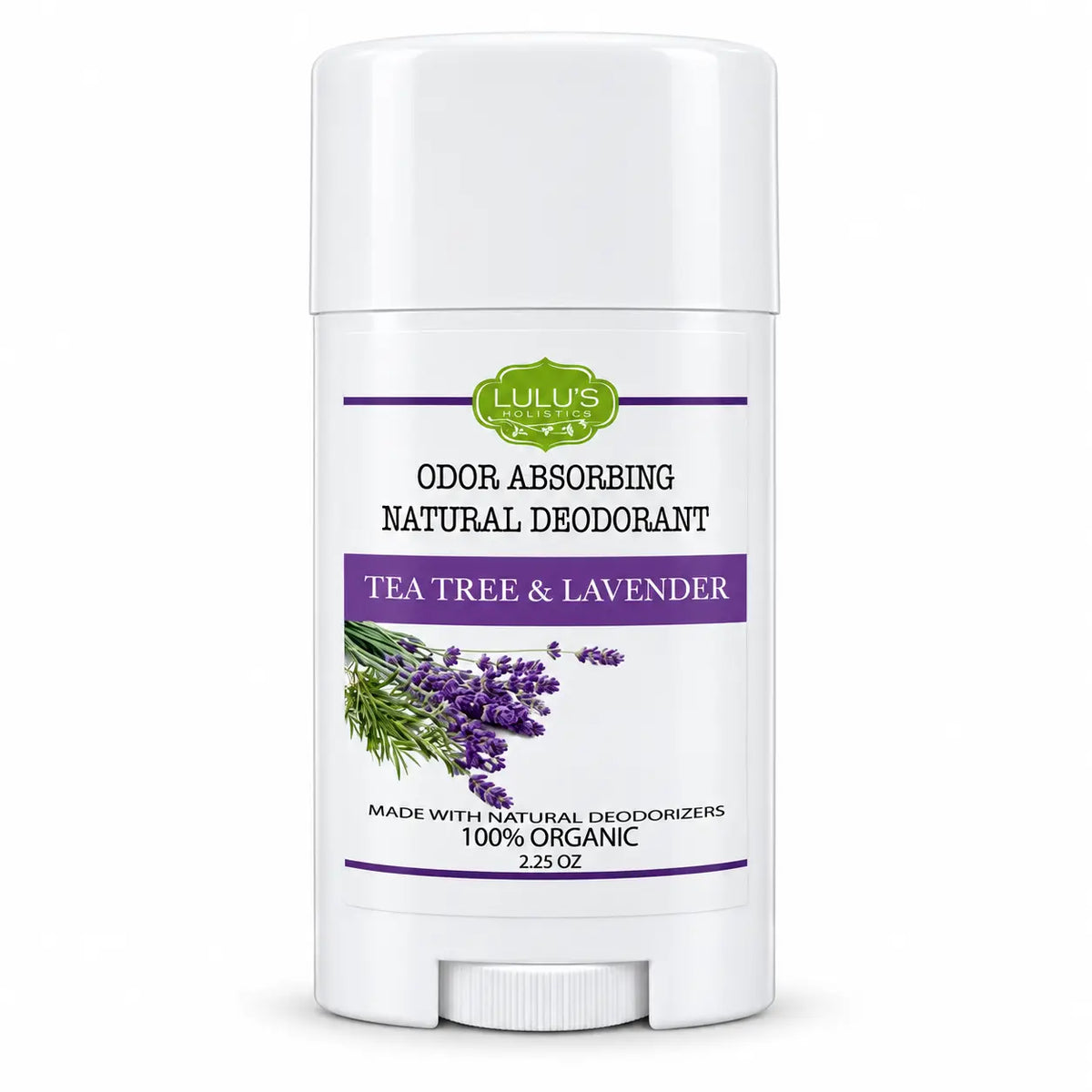 Lulu's Holistics Tea Tree & Lavender Aluminum-Free Deodorant (2.65oz)