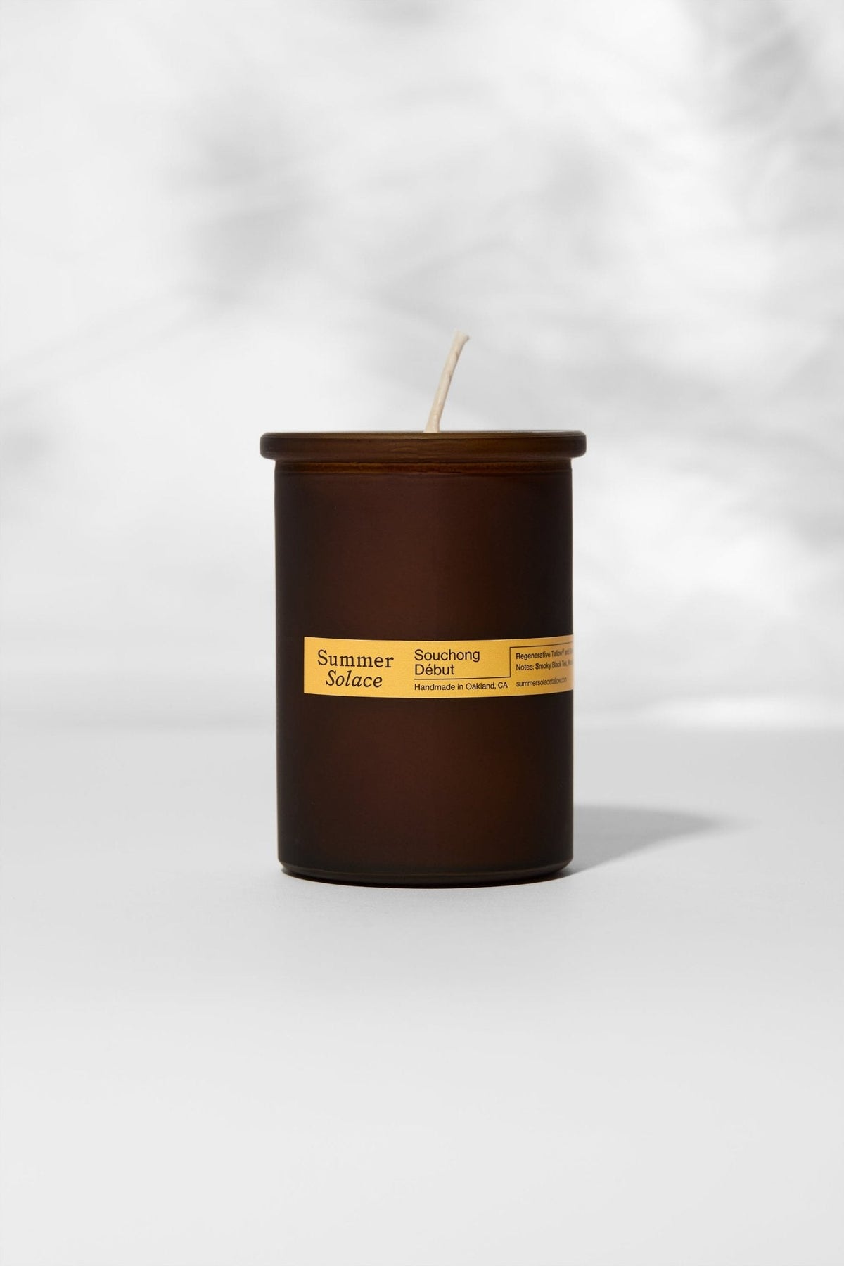 Souchong Debut – Tallow Candle with Black Tea Absolute & Vetiver | 6 oz