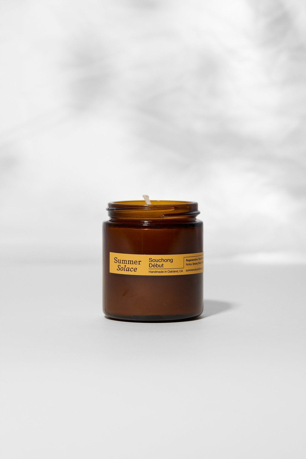 Souchong Debut – Tallow Travel Candle | Black Tea & Vetiver